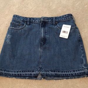 free people denim skirt